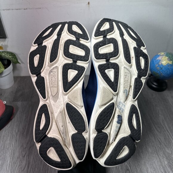 Hoka One One Mens Bondi 8 1123202 OSAA Blue Running Shoes Sneakers Size 14 D - Picture 9 of 12